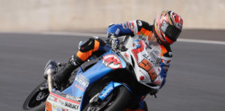 Bobby Fong (#50) earns the 2019 MotoAmerica Supersport Title aboard his Suzuki GSX-R600.