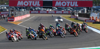 The start of the 2018 Japanese Grand Prix at Twin Ring Motegi. Photo courtesy of Michelin.