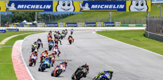 The start of the 2018 Malaysian Grand Prix at Sepang International Circuit. Photo courtesy of Michelin.