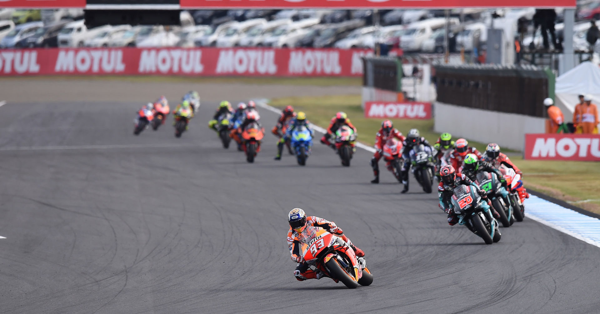 The start of the Japanese Grand Prix. Photo courtesy of Michelin.