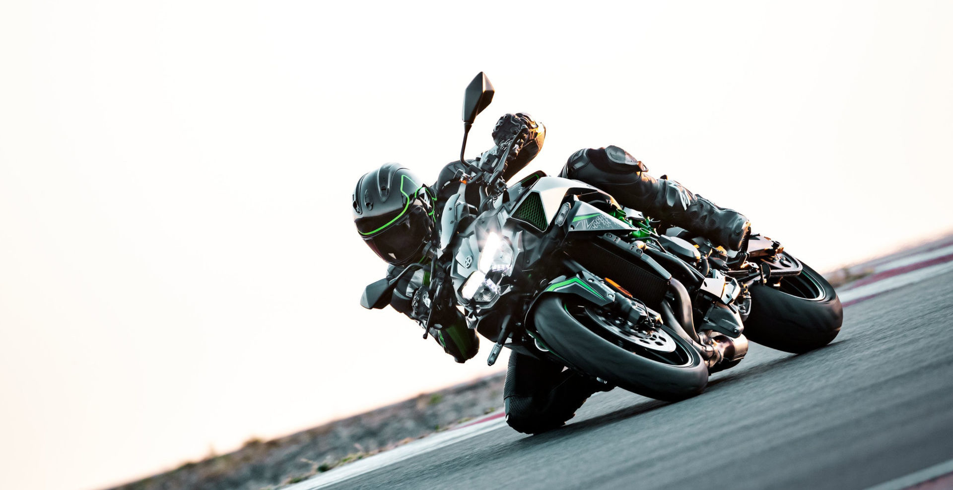 A 2020 Kawasaki Z H2 at speed. Photo courtesy of Kawasaki Motors Corp., U.S.A.