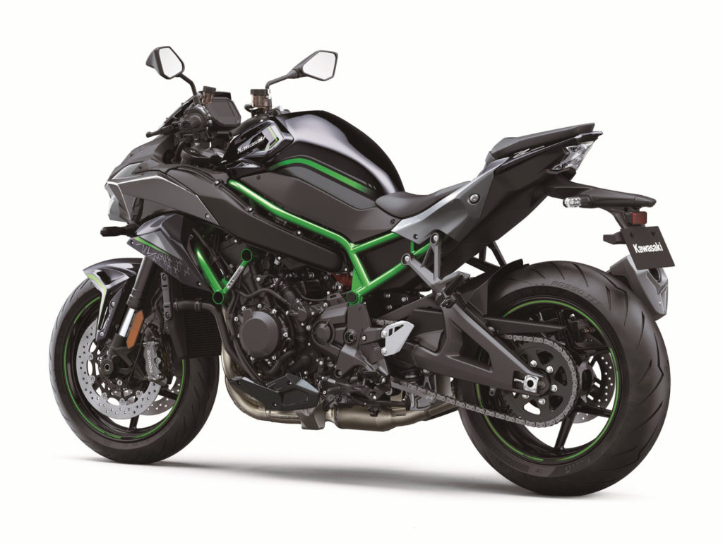 Another view of Kawasaki's new 2020 Z H2. Photo courtesy of Kawasaki.