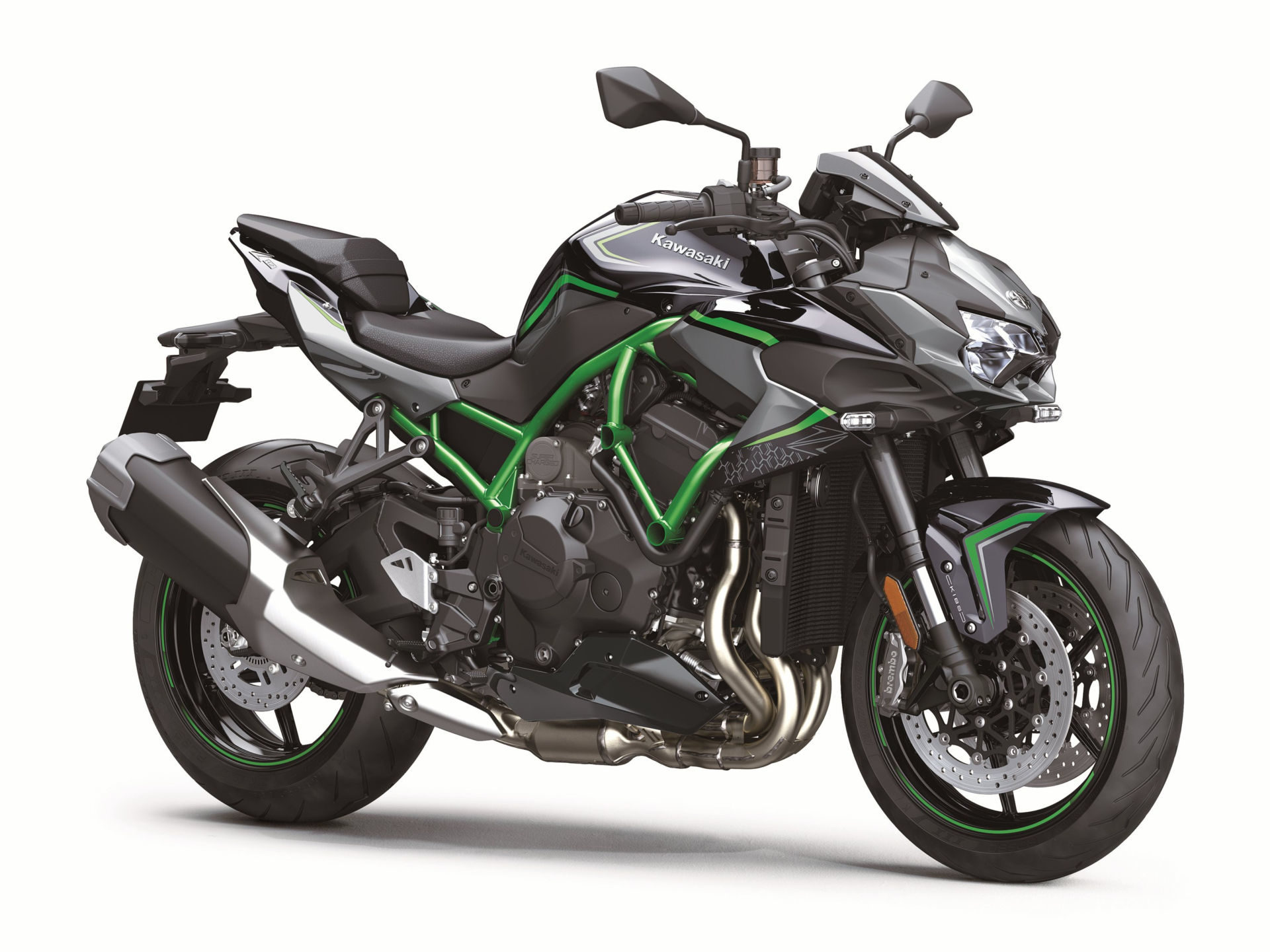 A 2020-model Kawasaki Z H2. Photo courtesy of Kawasaki.