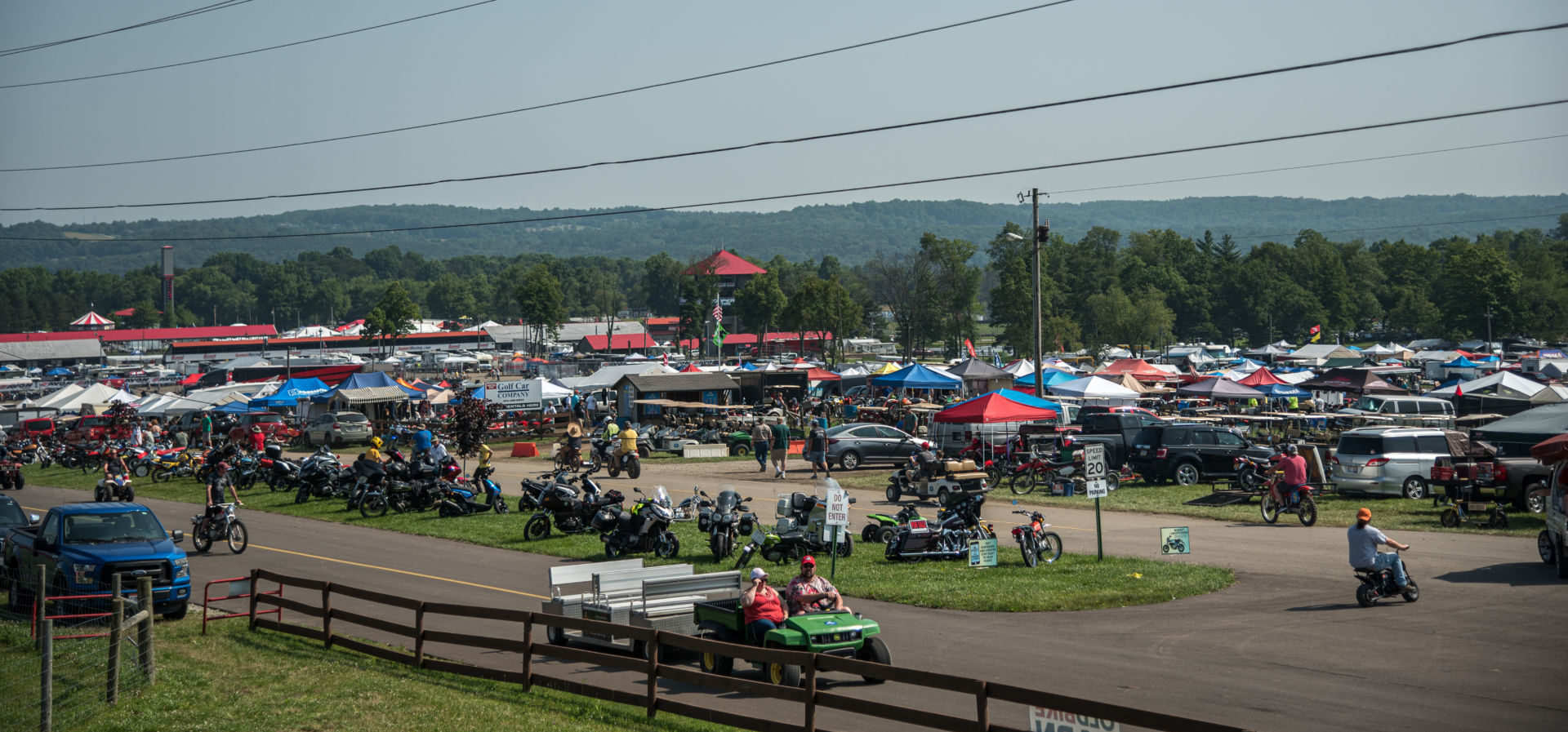 Mid-Ohio Sports Car Course, as seen during AMA Vintage Motorcycle Days 2019. Photo by Jen Muecke, courtesy AMA.