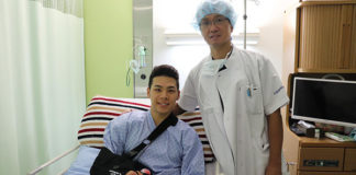 MotoGP: Takaki Nakagami Undergoes Successful Shoulder Surgery In Japan MotoGP racer Takaaki Nakagami (left) with Dr. Hiroyuki Sugaya (right). Photo courtesy of LCR Honda.