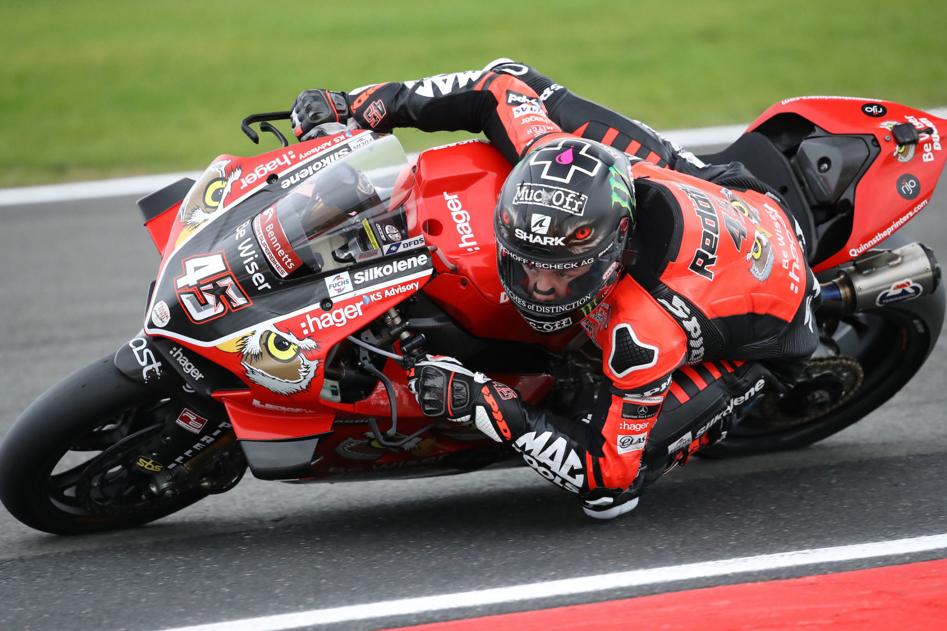 Scott Redding (45). Photo by Double Red Photographic, courtesy of Be Wiser Ducati.