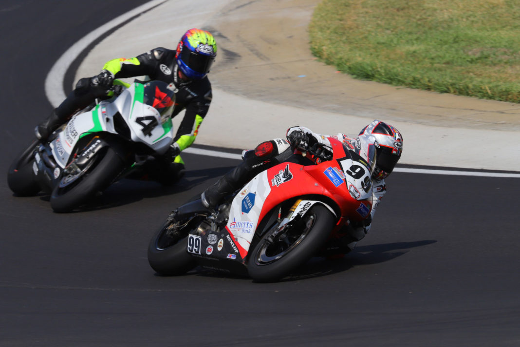 AHRMA Barber Vintage Festival Geoff May Wins Barber Cup Race On EBR