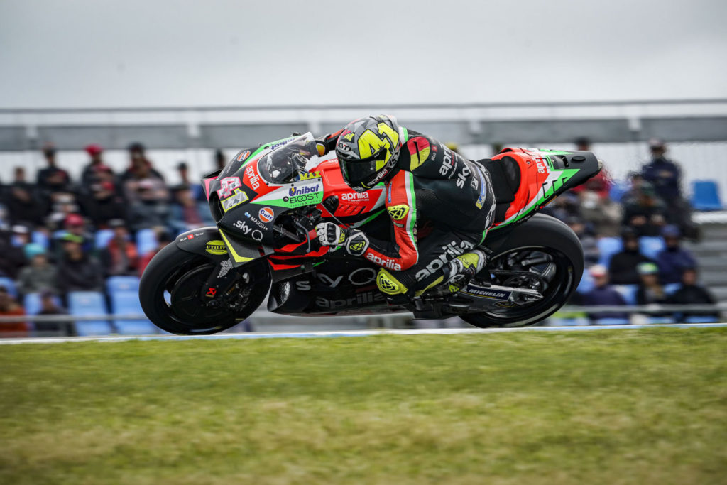 Aleix Espargaro (41). Photo courtesy of Aprilia Gresini Racing.