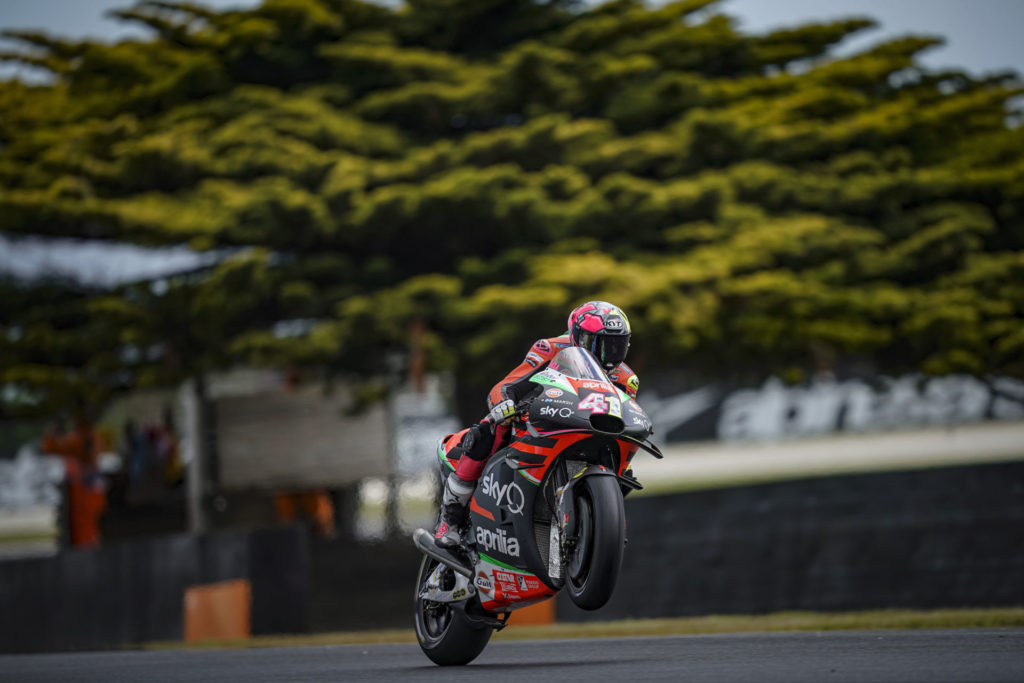 Aleix Espargaro (41). Photo courtesy of Aprilia Gresini Racing.