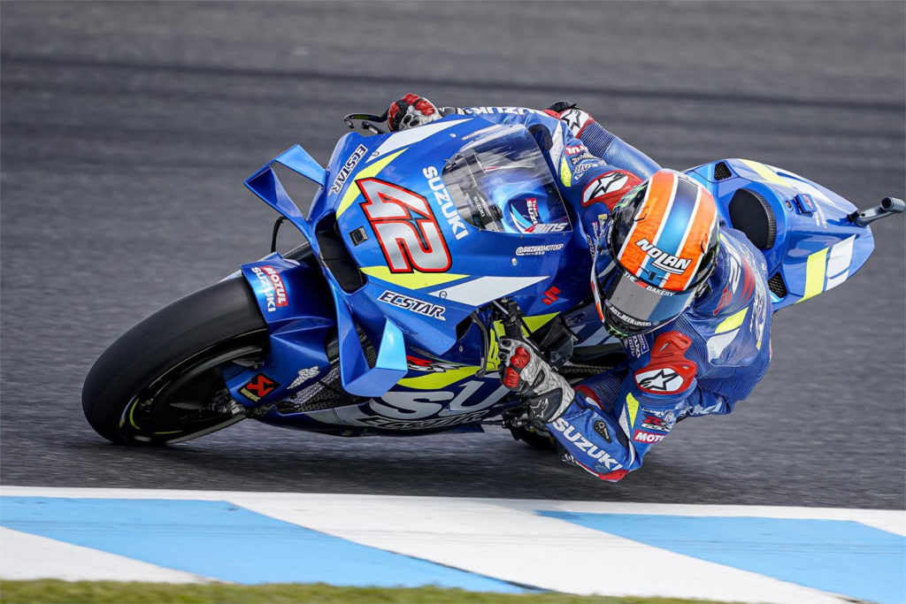 Alex Rins (42). Photo courtesy of ECSTAR Suzuki.