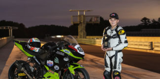 2019 Nicky Hayden AMA Road Race Horizon Award winner Blake Davis. Photo by Brian J. Nelson, courtesy of AMA.