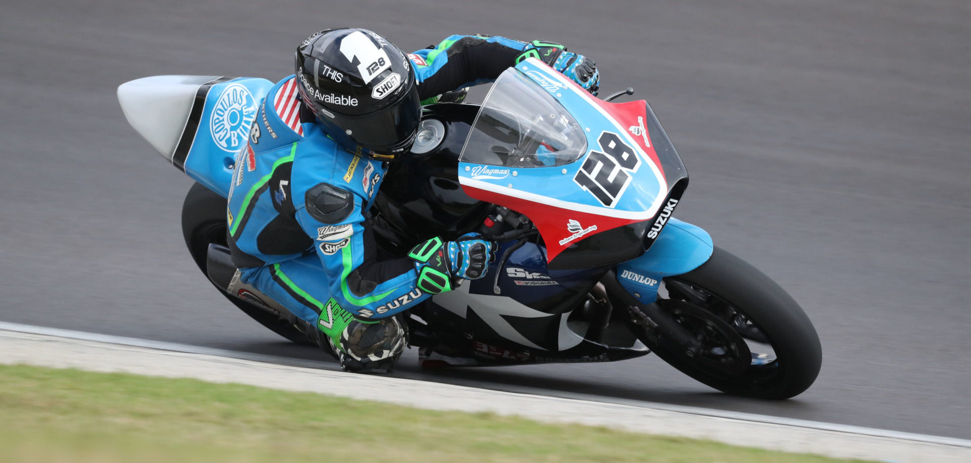 Chris Parrish (128) won two WERA National races Sunday at Barber Motorsports Park. Photo by Brian J. Nelson.