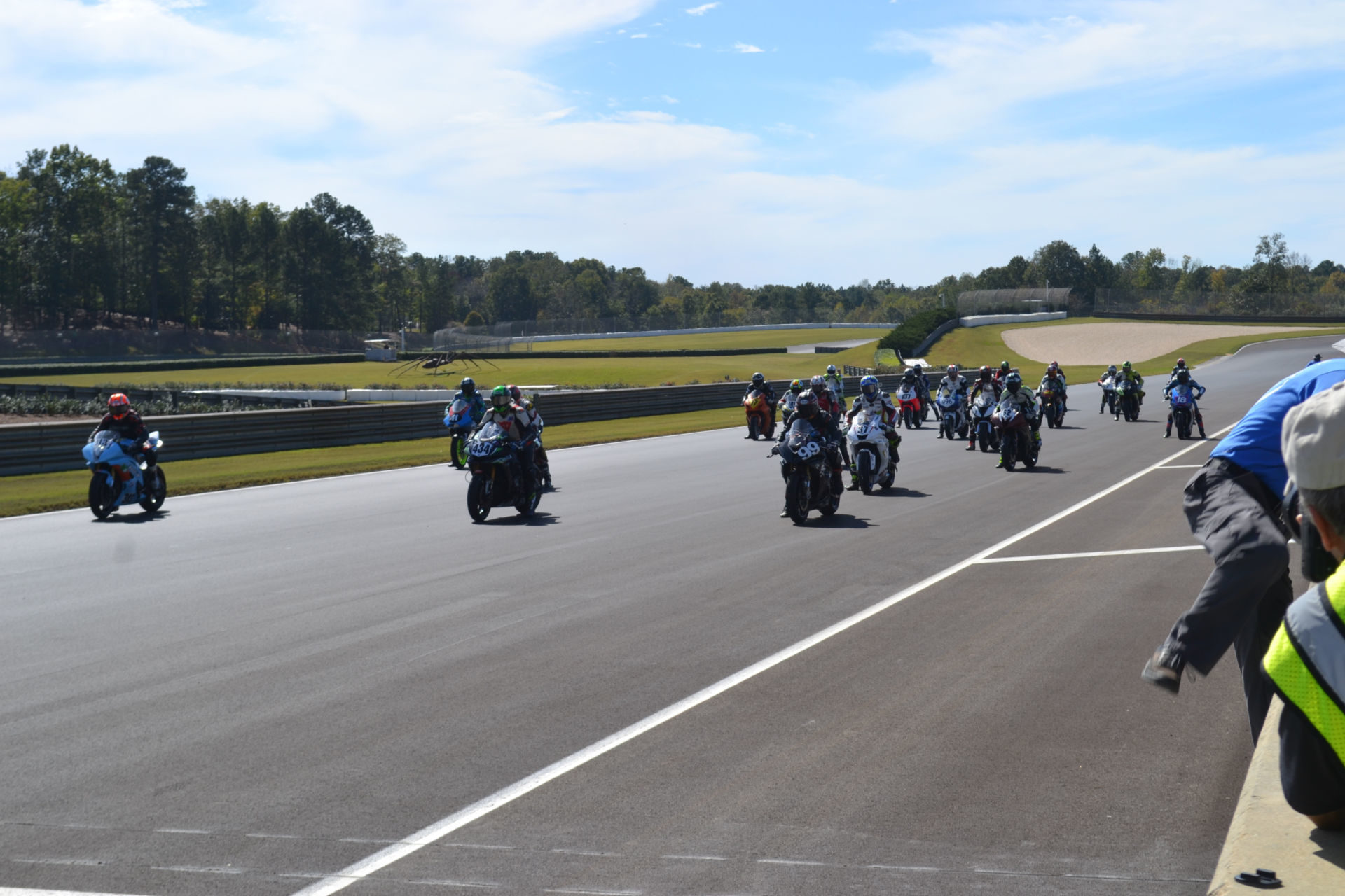 The grid just prior to the start of the WERA/N2 Racing 4-hour endurance race at Barber Motorsports Park. Photo by David Swarts.