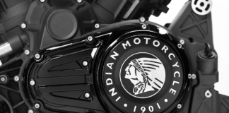 The case cover of Indian Motorcycle's new PowerPlus V-Twin engine. Photo courtesy of Indian Motorcycle.