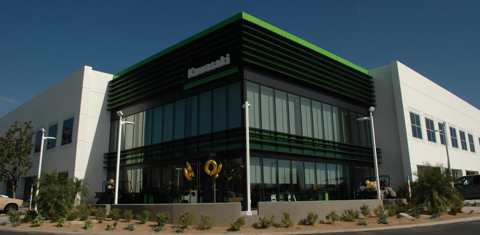 Kawasaki Motors Corp., U.S.A. headquarters in Foothill Ranch, California. Photo by David Swarts.