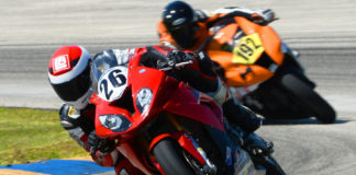 Lloyd Bayley Wins CCS Unlimited Grand Prix At Homestead-Miami Speedway Lloyd Bayley (26) leading Amateur racer Alex Nieves, Jr. (192) during the CCS Unlimited Grand Prix at Homestead-Miami Speedway, in Homestead, Florida. Photo by Lisa Theobald, courtesy of ASRA/CCS.