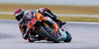 MotoAmerica: Attack Performance, iOneMoto Sponsoring Westby Racing Mathew Scholtz (11) during a previous test at Carolina Motorsports Park. Photo by Lee Fields/Active Shooeter Photography, courtesy of Westby Racing.