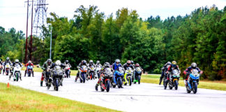 The start of a race at the 2019 Motogladiator season finale. Photo by Joshua Barnett/Apex Pro, courtesy of Motogladiator.