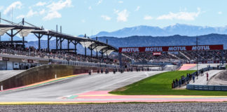 World Superbike: Championship To Hold Penultimate Round This Coming Weekend In Argentina The start of a World Superbike race at Argentina in 2018. Photo courtesy of Dorna WorldSBK Press Office.