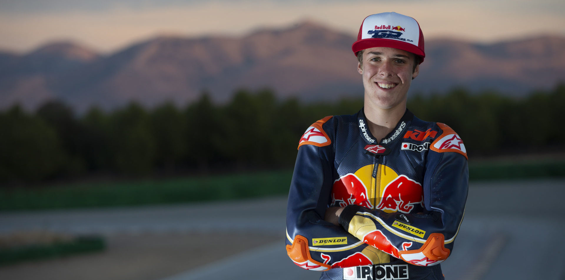 Rocco Landers, the 2019 MotoAmerica Junior Cup Champion and 2020 Red Bull MotoGP Rookie. Photo by GEPA Pictures, courtesy of Red Bull.