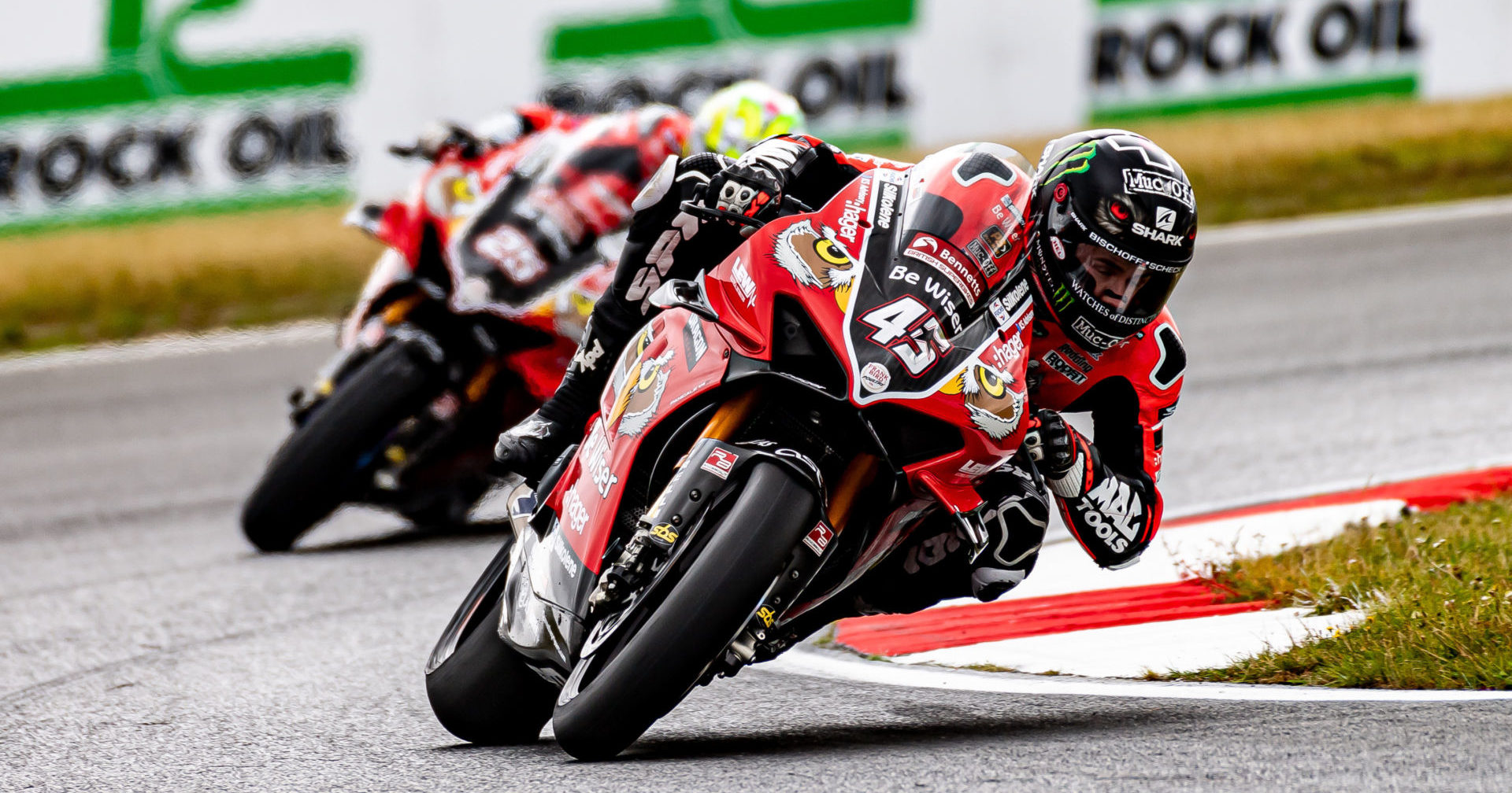 Teammates Scott Redding (45) and Josh Brookes (25) head into the finale of the 2019 British Superbike Championship first and second, respectively, in the point standings. Photo by Barry Clay.