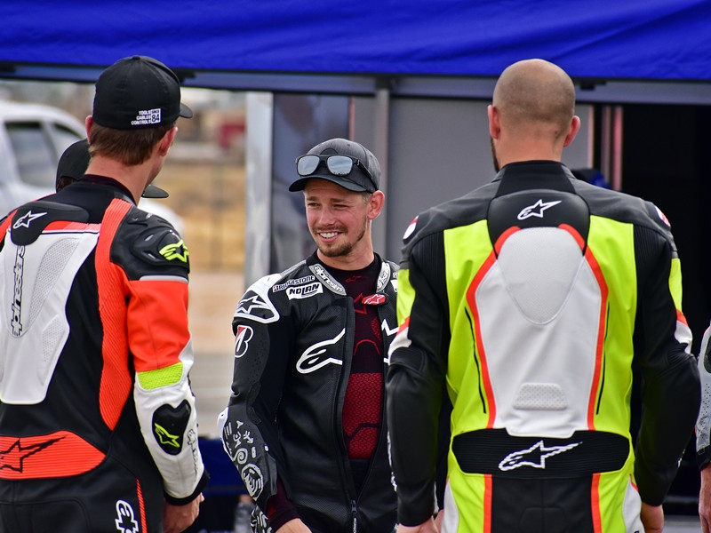 MotoGP World Champion Casey Stoner spent his 34th birthday on track at the Alpinestars Friends & Family Track Experience at Willow Springs International Raceway. Photo by Michael Gougis.