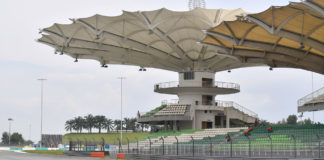 The iconic grandstands at Sepang International Circuit. Photo courtesy of Michelin.