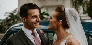 WMRC racers and newlyweds Spero Benias (left) and Jasmin Kohl (right).