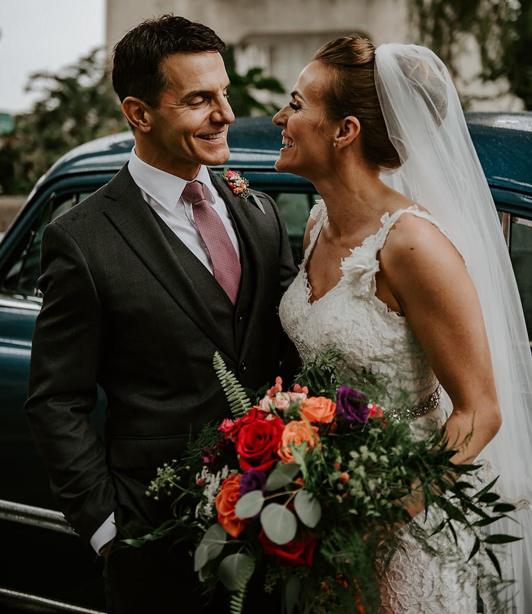 WMRC racers and newlyweds Spero Benias (left) and Jasmin Kohl (right).