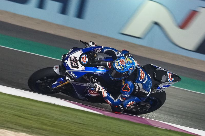 Marco Melandri (33), as seen during his final race event at Losail International Circuit. Photo courtesy of Dorna WorldSBK Press Office.