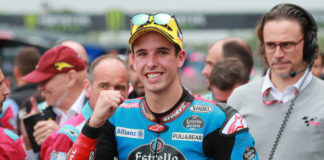 Alex Marquez in parc ferme at Brno. Photo courtesy of Estrella Galicia 0,0 Marc VDS Racing.
