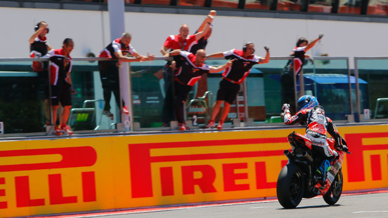 After another stint in MotoGP, Marco Melandri returned to the Superbike World Championship in 2017. Photo courtesy of Dorna WorldSBK Press Office.