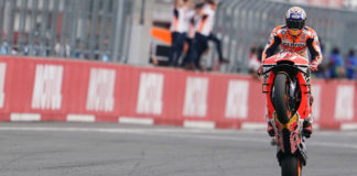 Marc Marquez (93) celebrating his victory at Twin Ring Motegi. Photo courtesy of Repsol Honda.
