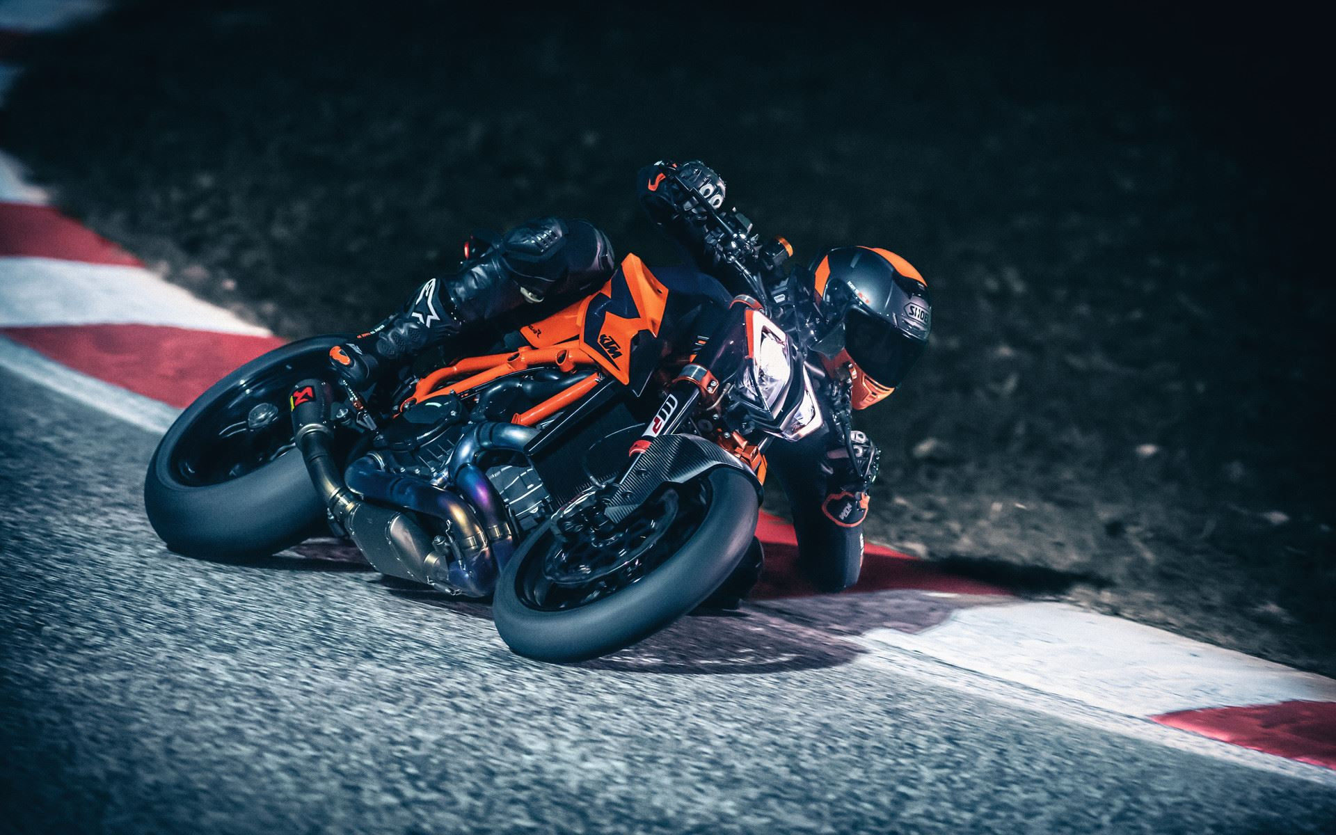 A 2020-model KTM 1290 Super Duke R at speed. Photo courtesy of KTM.