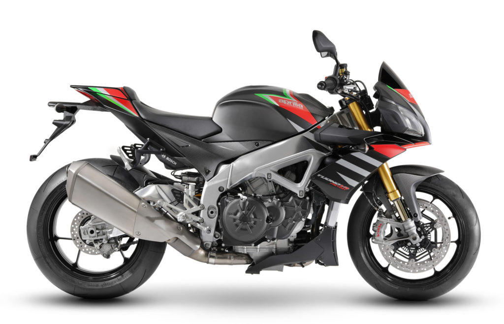 Aprilia's 2020 Tuono V4 1100 Factory. Photo courtesy of Piaggio Group.