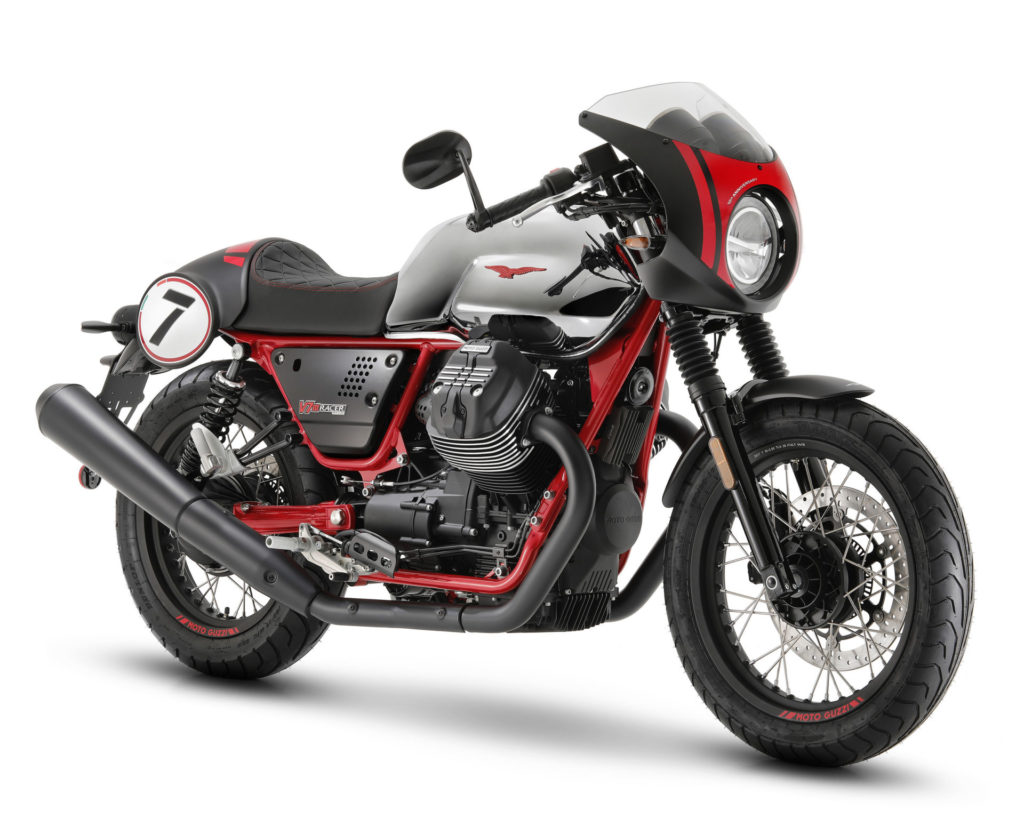 A 2020 Moto Guzzi V7 III Racer 10th Anniversary. Photo courtesy of Piaggio Group.