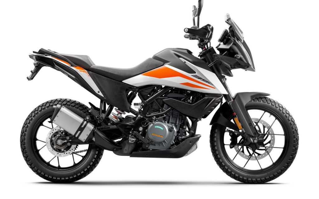 A 2020 KTM 390 Adventure. Photo courtesy of KTM.