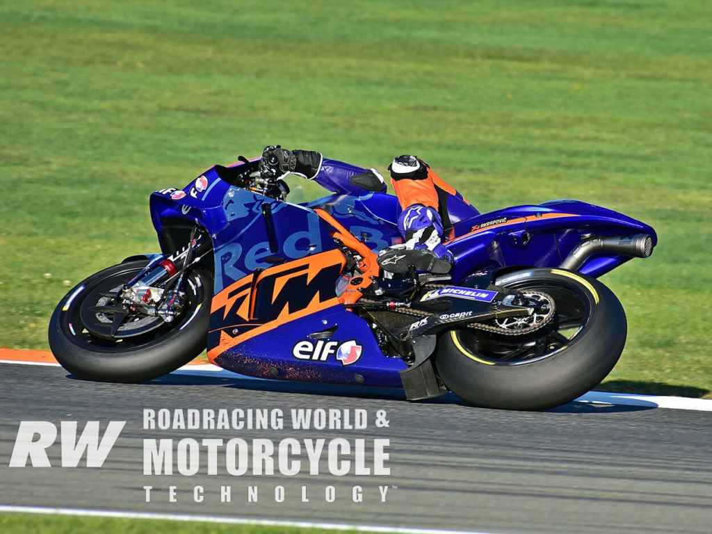 (Above) Iker Lecuona rode his new Red Bull KTM Tech 3 MotoGP ride to 13th on the timesheets. Photo by Michael Gougis.