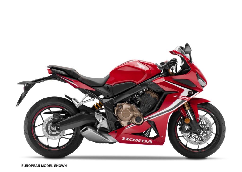 A 2020-model Honda CBR650R. Photo courtesy of American Honda.