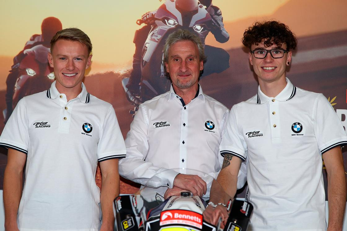 Taylor Mackenzie (left), TAS Racing Team Manager Philip Neill (center), and Bradley Ray (right). Photo courtesy of TAS Racing.