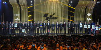 MotoGP: 2019 Season Closes With FIM Awards Ceremony Honorees on stage at the 2019 FIM MotoGP Awards Ceremony in Spain. Photo courtesy of Dorna/www.motogp.com.