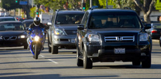 AMA Asks Motorists To Look Out For Motorcyclists This Holiday Weekend A motorcyclist riding in traffic. Photo courtesy of AMA.