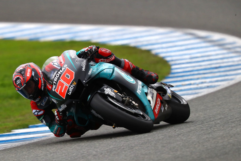 Fabio Quartararo (20). Photo courtesy of PETRONAS Yamaha SRT.