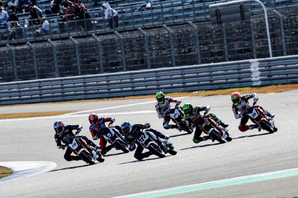 The start of the Grom race for fun. Photo courtesy of Honda Pro Racing.