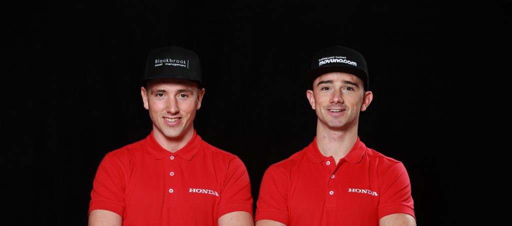 Brothers Andrew Irwin (left) and Glenn Irwin (right). Photo courtesy of Honda UK.