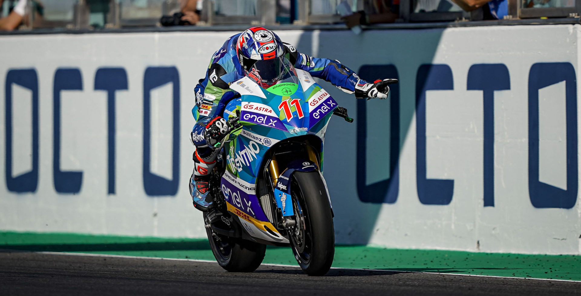 Matteo Ferrari (11). Photo courtesy of Team Trentino Gresini MotoE.