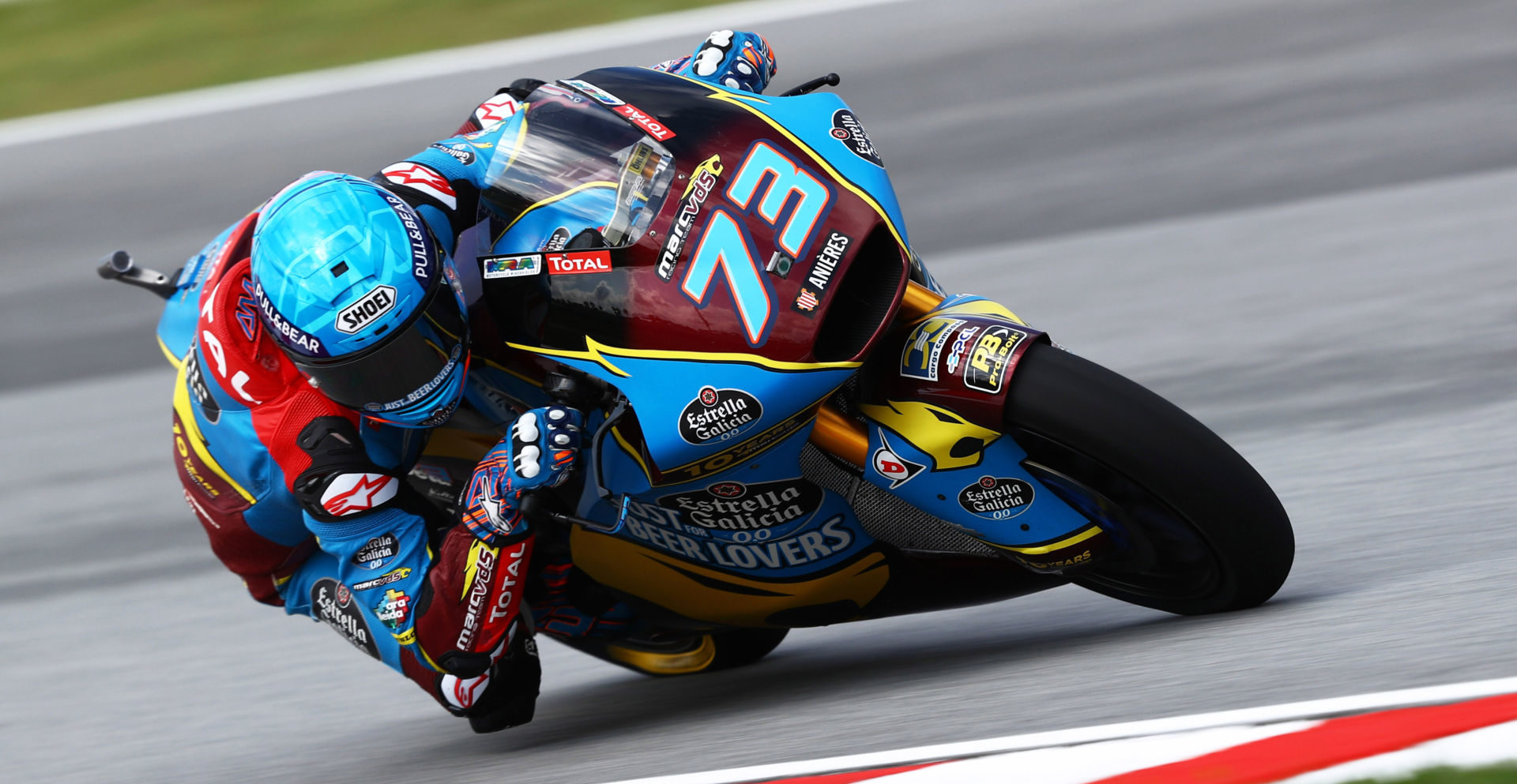 Alex Marquez (73). Photo courtesy of Estrella Galicia 0,0 Marc VDS Racing Team.