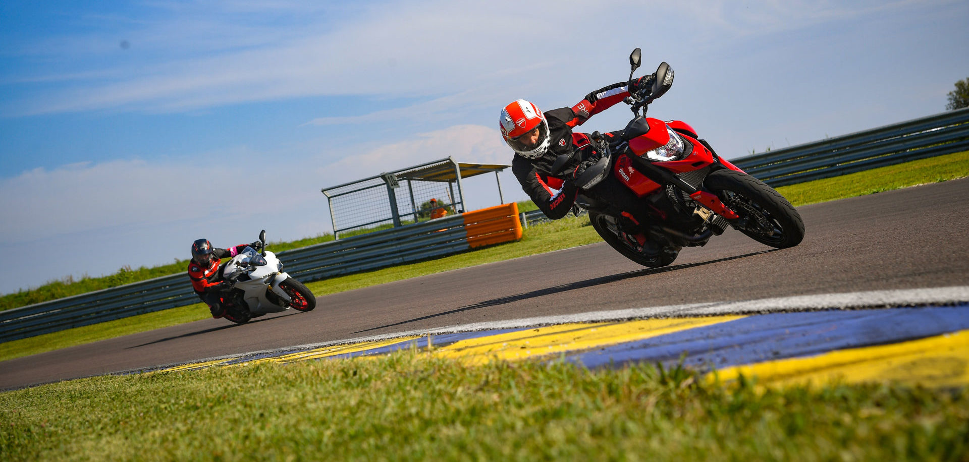 Action from a DRE Road event. Photo courtesy of Ducati.