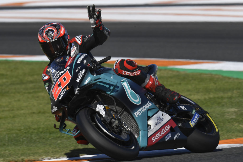 Fabio Quartararo (20). Photo courtesy of Dorna/www.motogp.com.