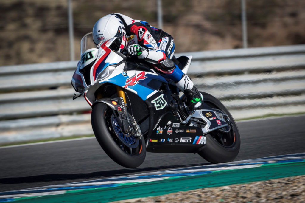 Eugene Laverty (50). Photo courtesy of BMW Motorrad WorldSBK Team.